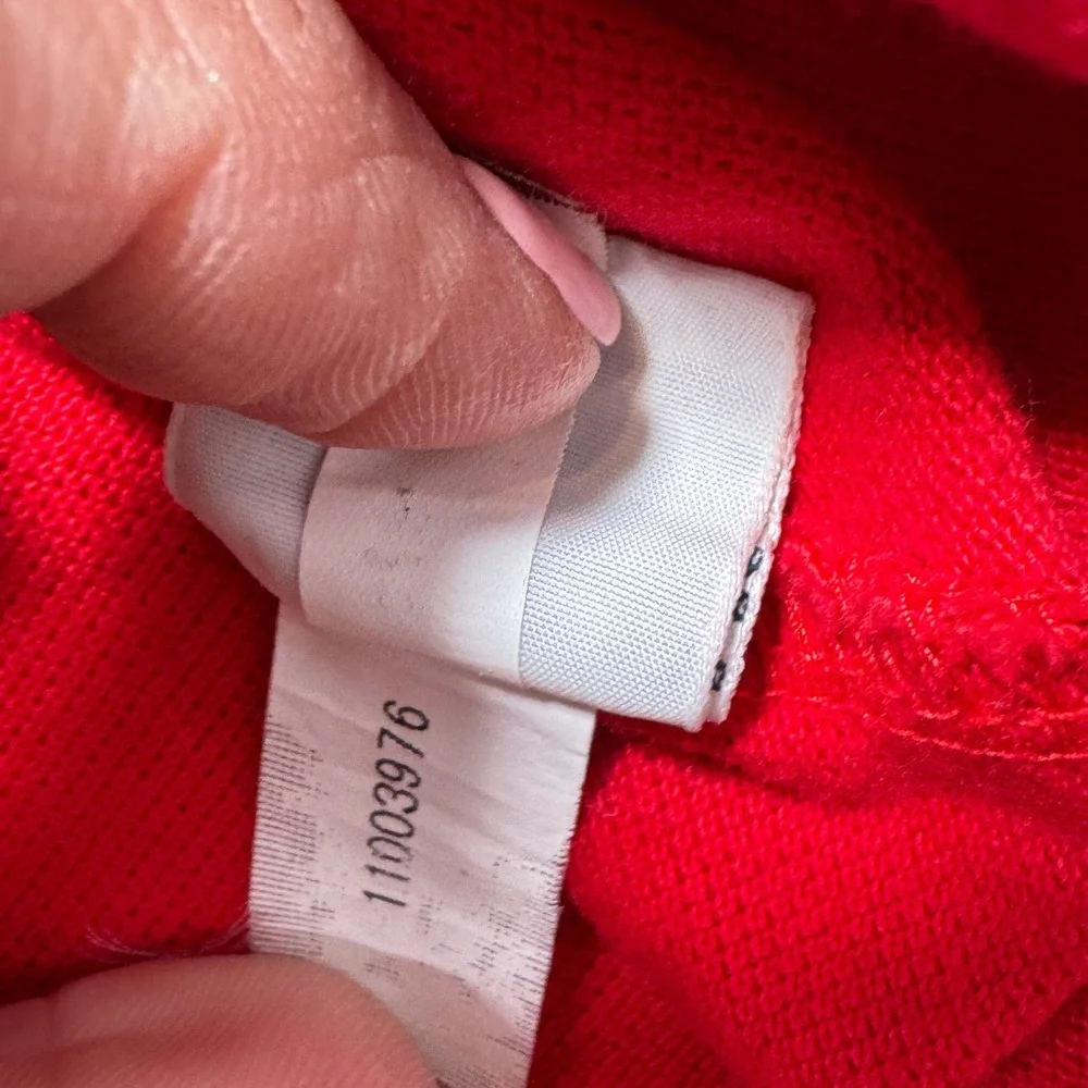 Polo Ralph Lauren Polo Shirt Pique Short‎ Sleeve Custom Fit Red Mens Medium